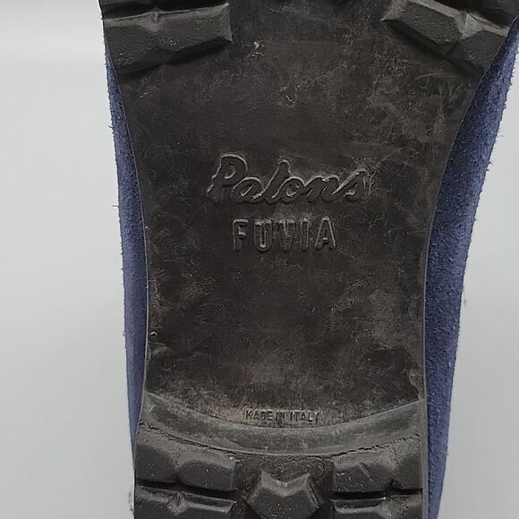 Vintage Vasque/Voyageur Blue Suede Leather Vibram Sole Hiking Boots 80s - Picture 9 of 12